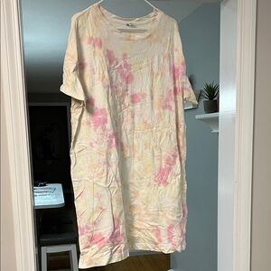 Old Navy Tie-Dye Dress - Pink and Yellow